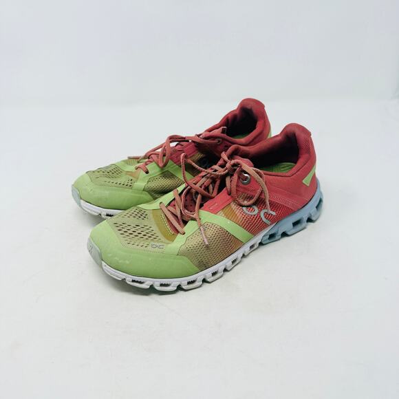 On Cloudflow Lightweight Performance Running Shoes Red Lime Womens Size 6 - Picture 12 of 12